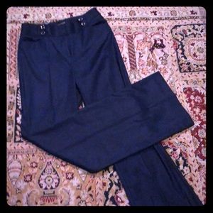 Rich navy flare leg pants (NWOT)